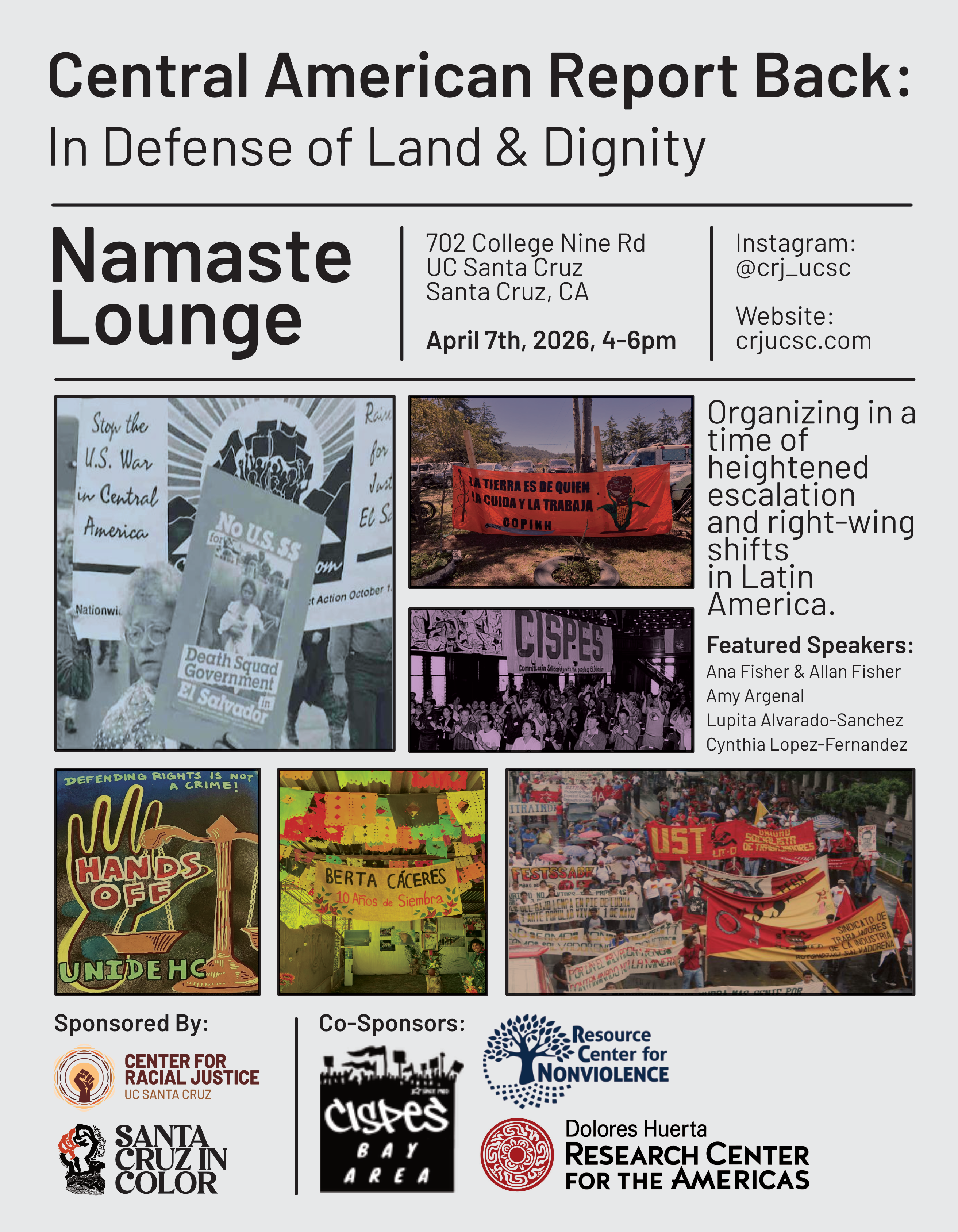 Central American Report Back: in Defense of Land & Dignity ＊ 04/07/2026