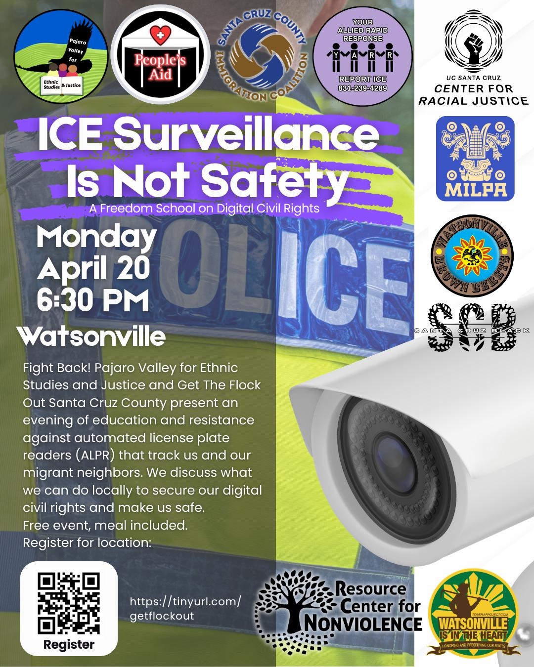 ICE Surveillance Is Not Safety / La vigilancia de ICE no es seguridad * 04/20/2026